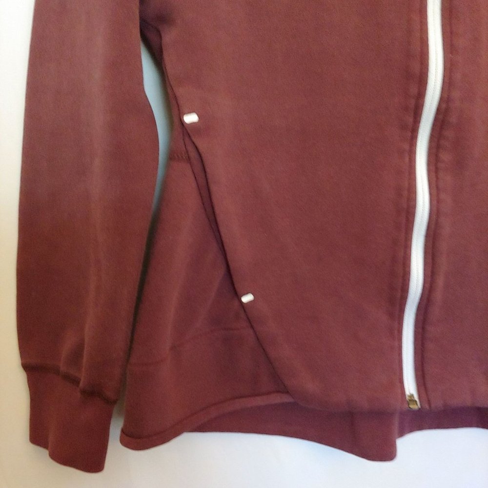 Nike womens fleece Windrunner full zip hoodie in plum 930759-652 XS - Picture 3 of 16